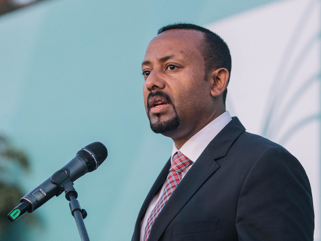 Abiy Ahmed, prime minister of the Federal Democratic Republic of Ethiopi